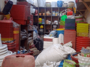 Plastic pots inJangpura – Mamta Gareden House